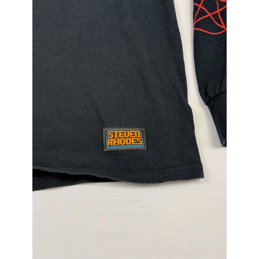 Steven Rhodes Lets Summon Demons Black Long Sleeve Graphic Tee Mens Medium - Picture 5 of 8